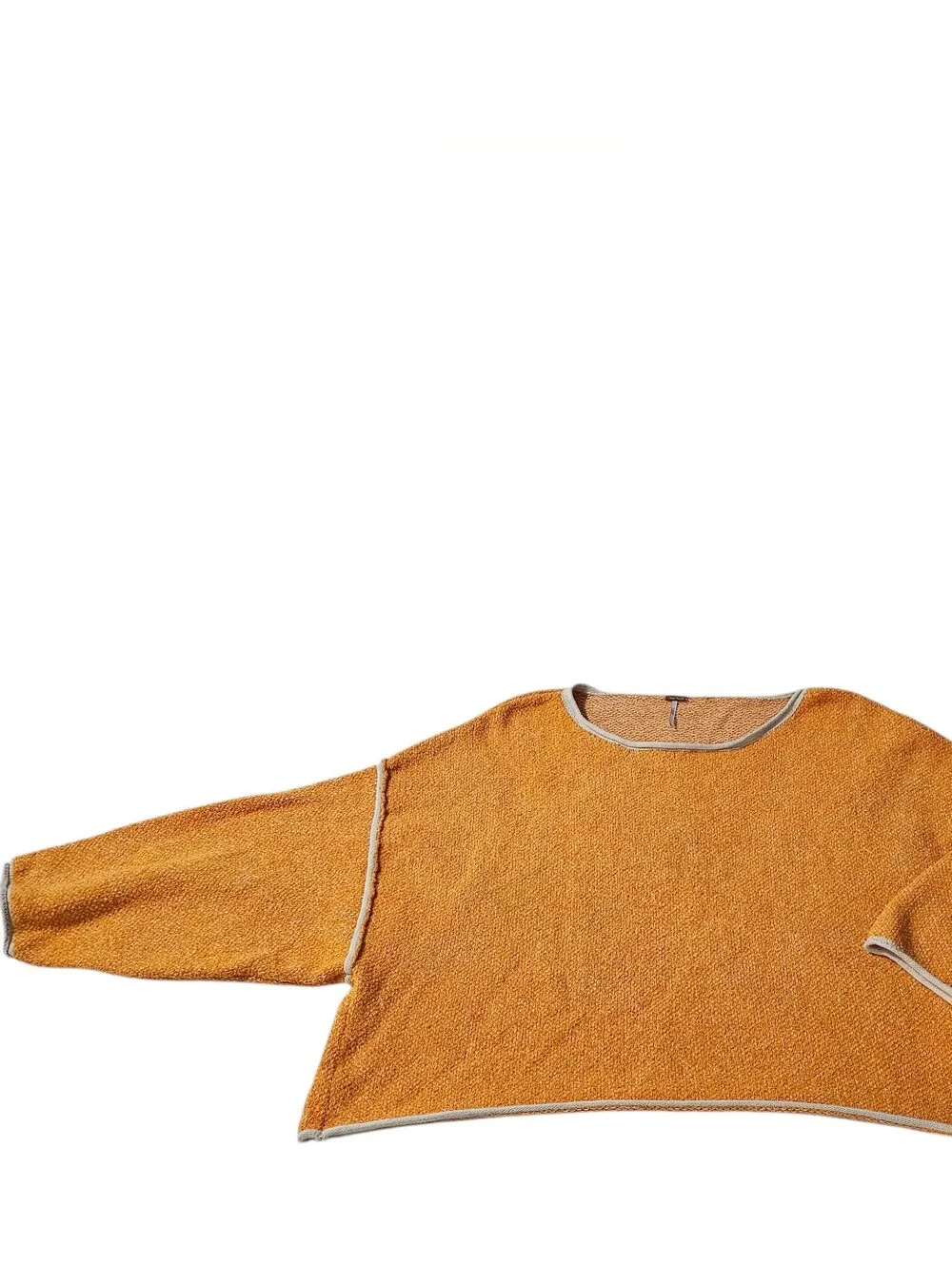 Free People Bardot Sweater – Women’s Large | Orange & White